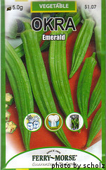 Okra Seed Packet