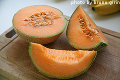 Sliced Cantaloupe