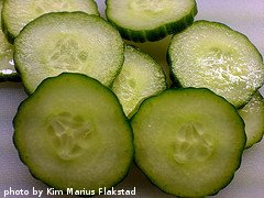 Sliced Cucumbers