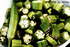 Sliced Okra