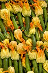 Harvested Zucchini Blossoms