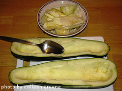 seeded zucchini